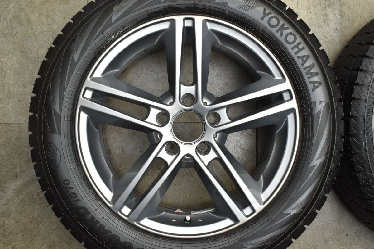  バリ溝 ユーロフォルシュ 17 in 6 5 J 38 PCD 112 ヨコハマ アイスガード iG 70 215 60 R ベンツ GLA スタッドレス 17インチ タイヤ ホイールセット