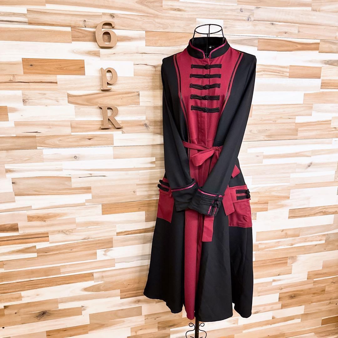 イロトイロ IRO IRO バイ チャイナ ロング ワンピース M 黒