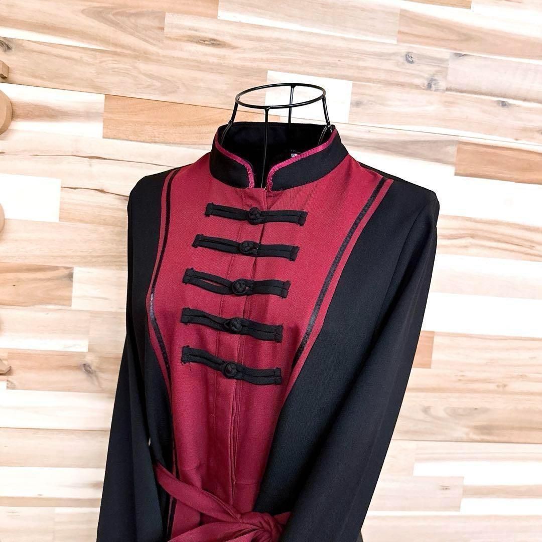 イロトイロ IRO バイ チャイナ ロング ワンピース M 黒