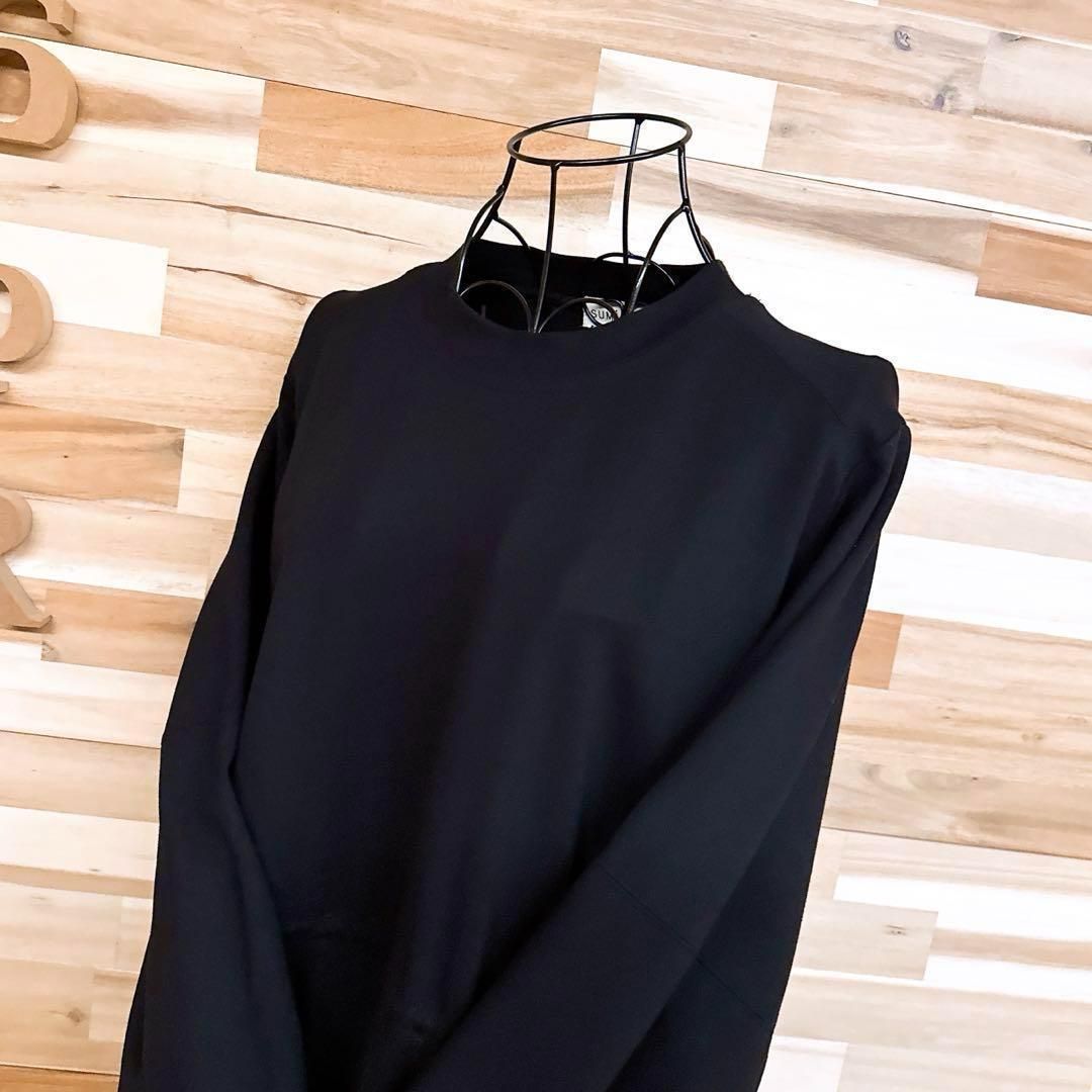 スミスタイル イアパピヨネ ドレープ ドローコード ロング ワンピース 黒