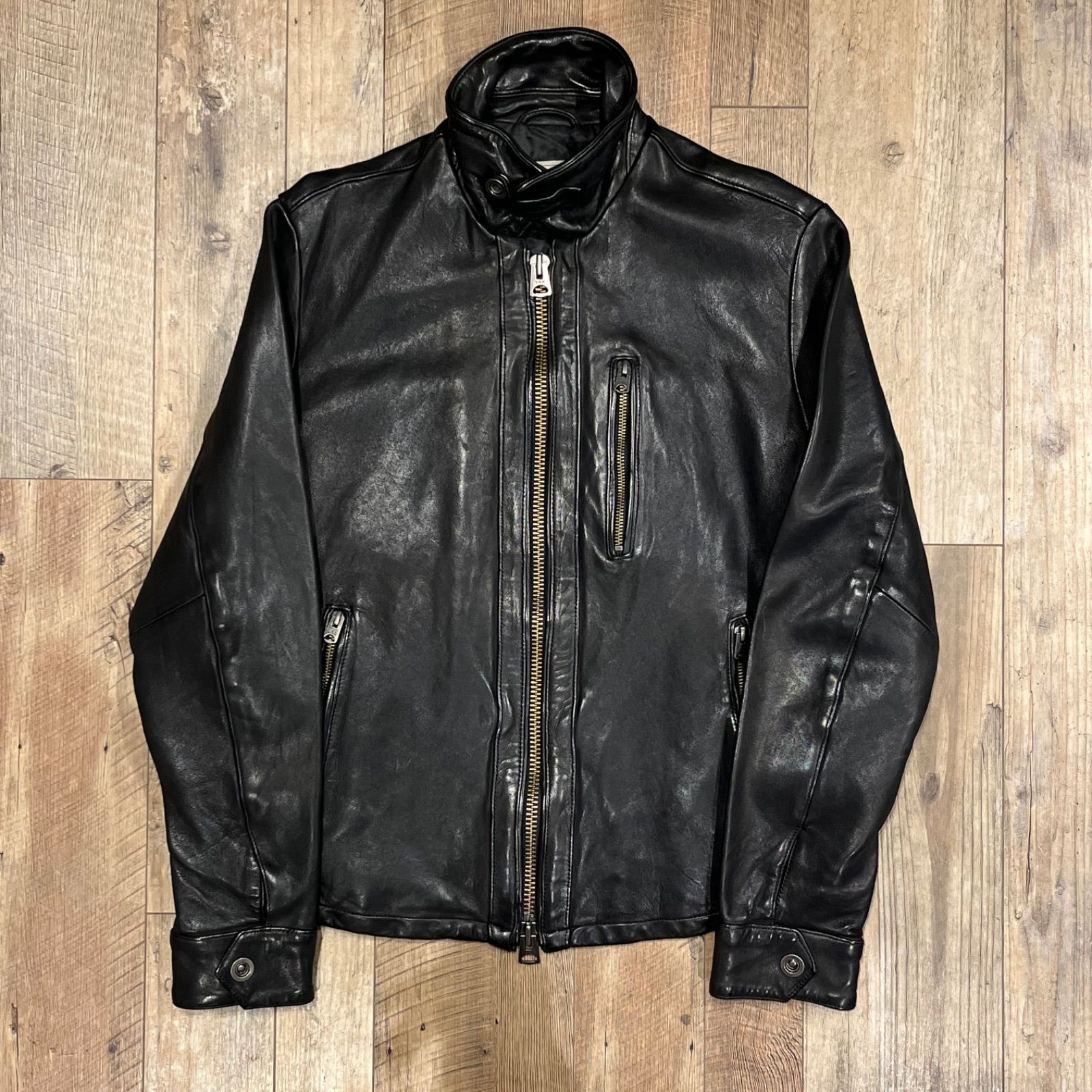 レザー シングル ライダース ジャケット AVIREX Leather Jacket