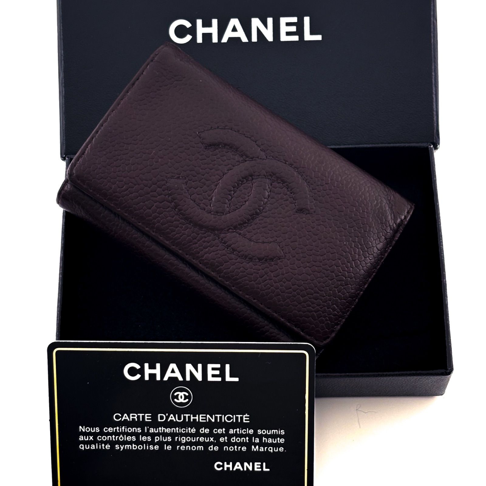 シャネル キーケース ココステッチ キャビアスキン 6連