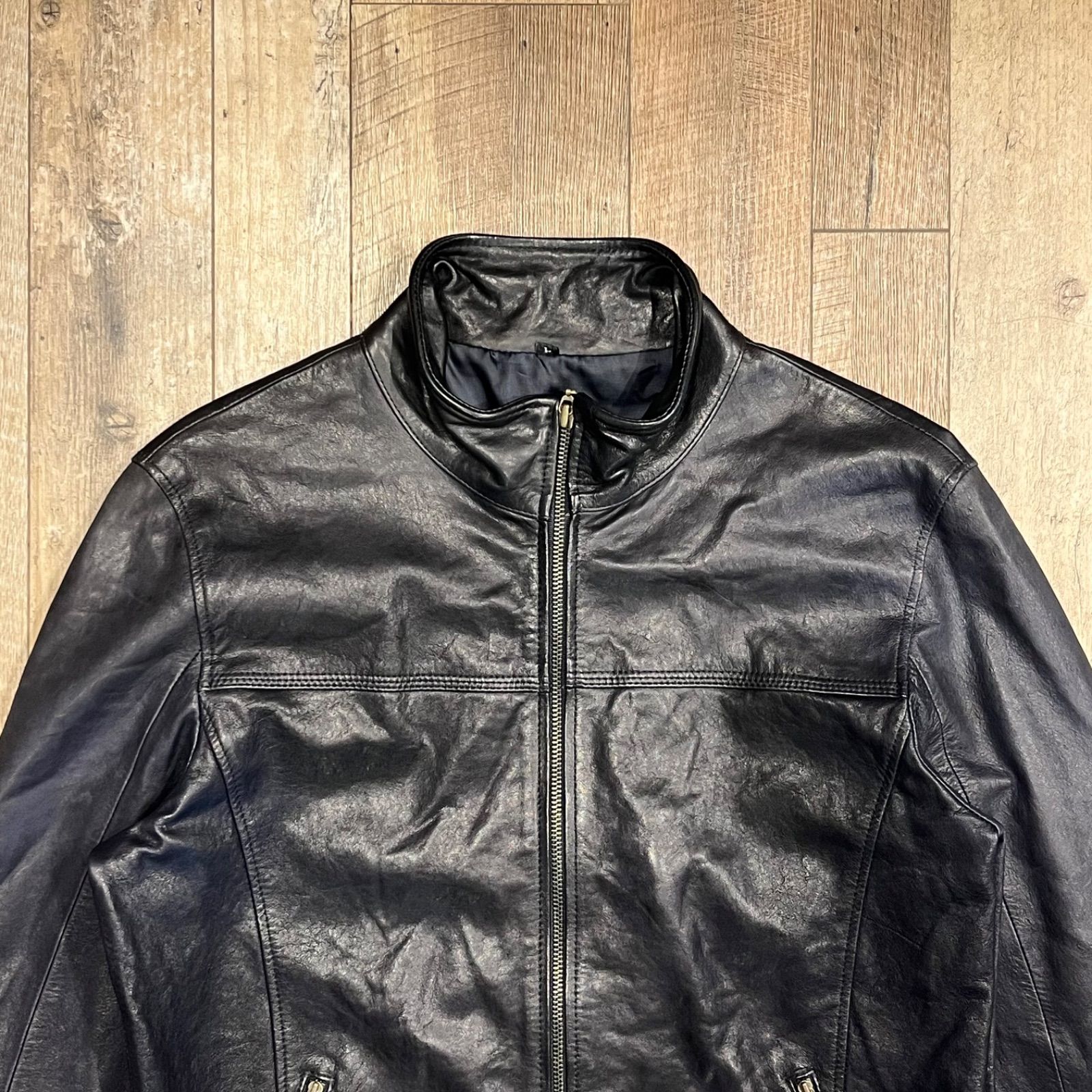 ラムレザー シングル ライダース ジャケット Lamb Leather Jacket