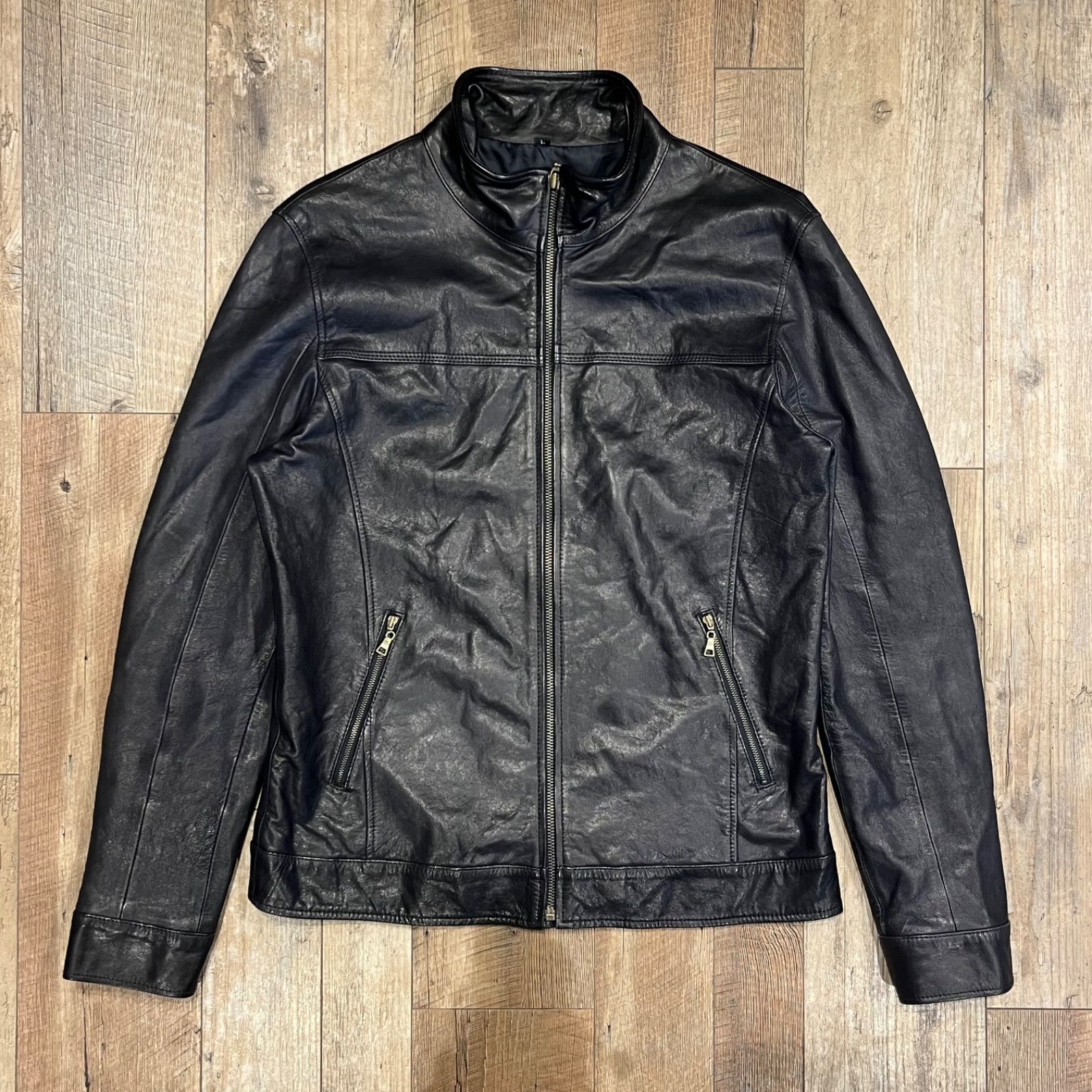 ラムレザー シングル ライダース ジャケット Lamb Leather Jacket