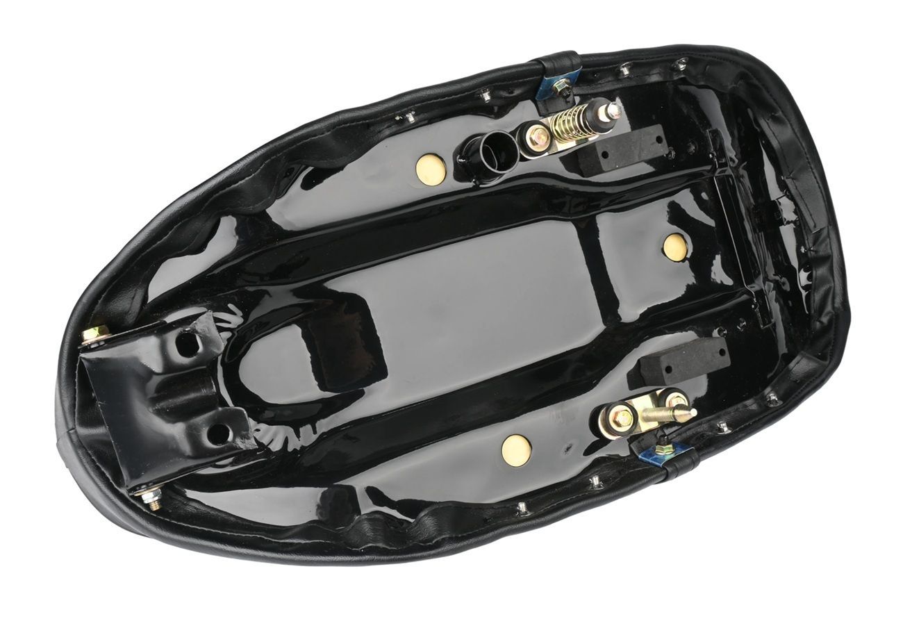 夏真っ盛り！！GS400　バナナシート　シャコタンシート女性ライダー足つきバッチ 田中商会直営店6Vダックス用 バナナシート ダックス用ダイヤステッチ