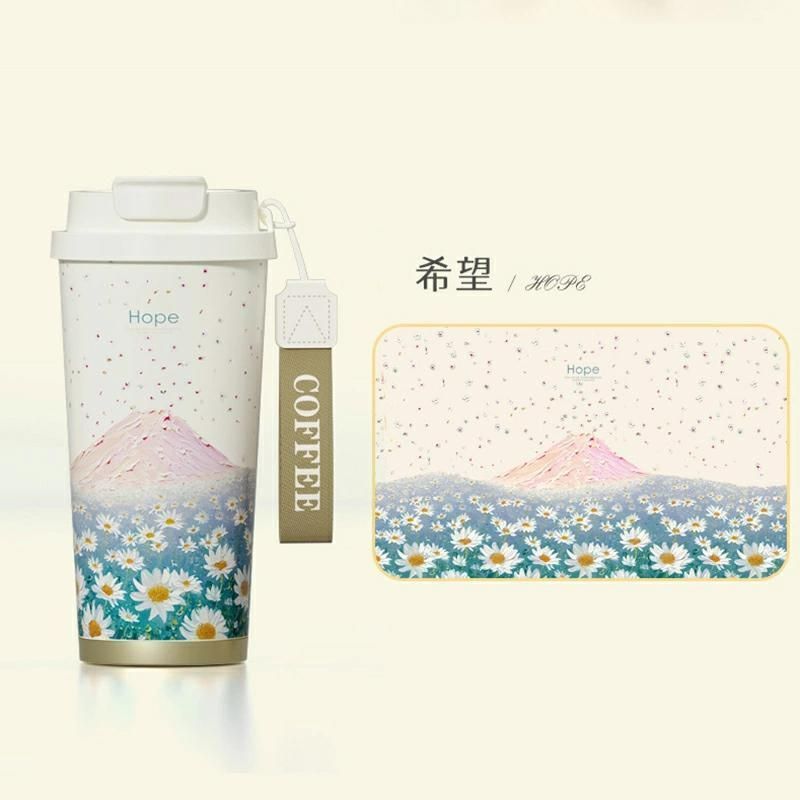 ストロー付き 大容量520ml