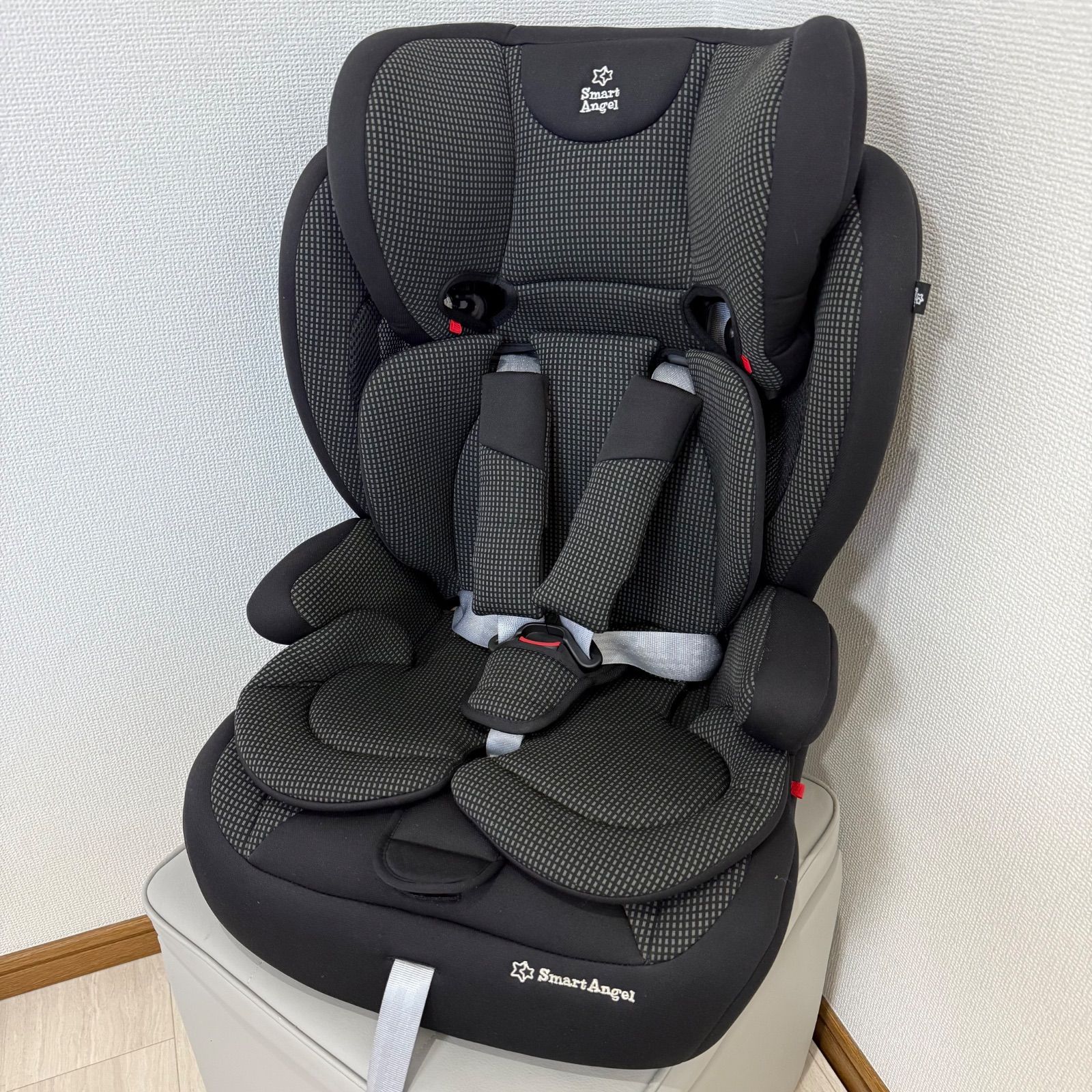【美品】Smart Angel ジュニアシート ブラック/グレー 極美品】Smart Angel SA イージスジュニア GY ジュニアシート - メルカリ