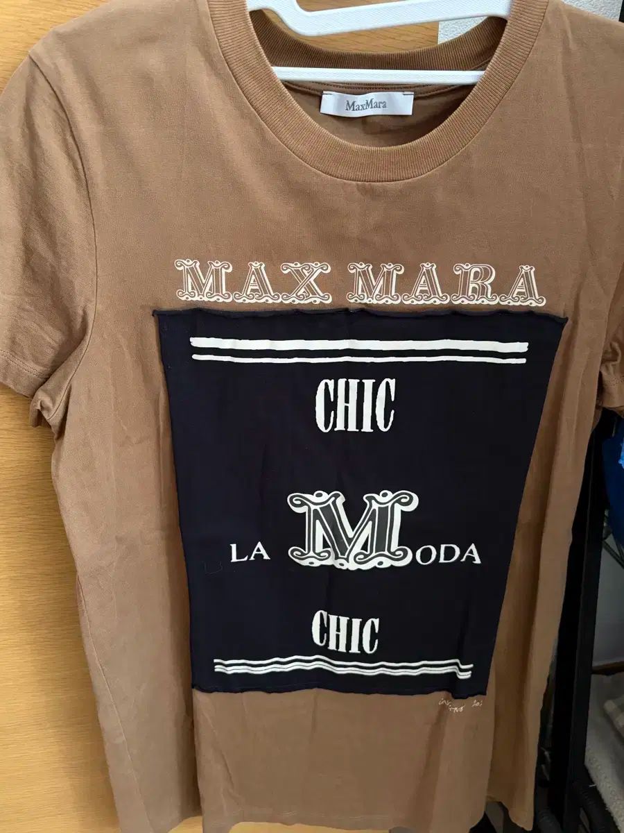 MAX MARA マックスマーラ ブラウン バイ Tシャツ