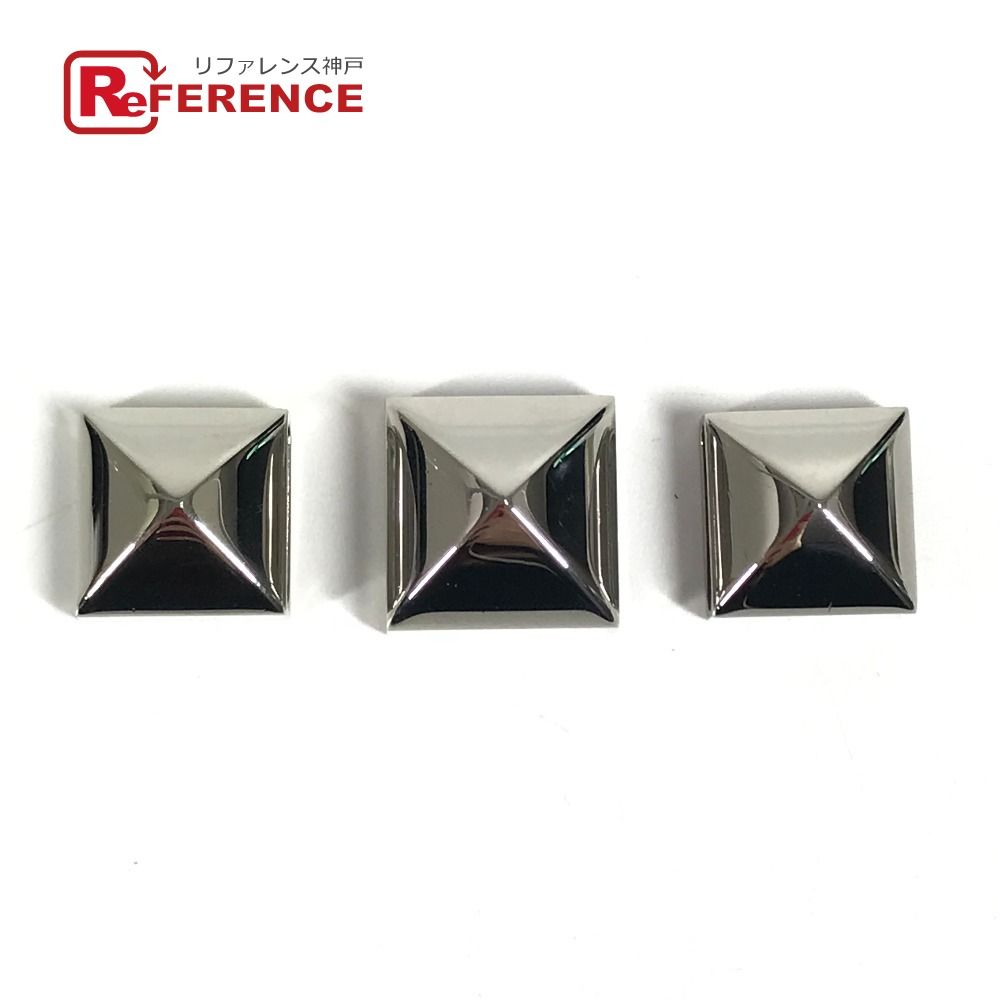 HERMES エルメス スカーフリング メドール 3点セット メタル シルバー