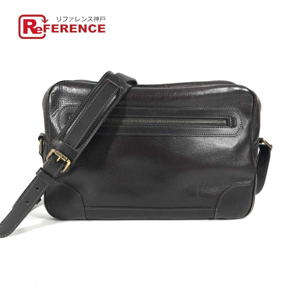 LOUIS VUITTON ルイヴィトン ショルダーバッグ リポーター M95791 ユタレザー カフェ ブラウン