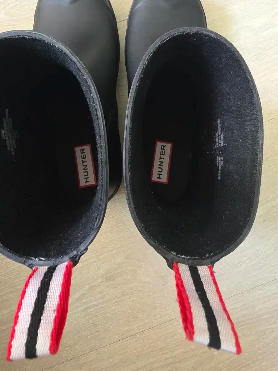 ハンター ブラック ショート レインブーツ ㅡ240