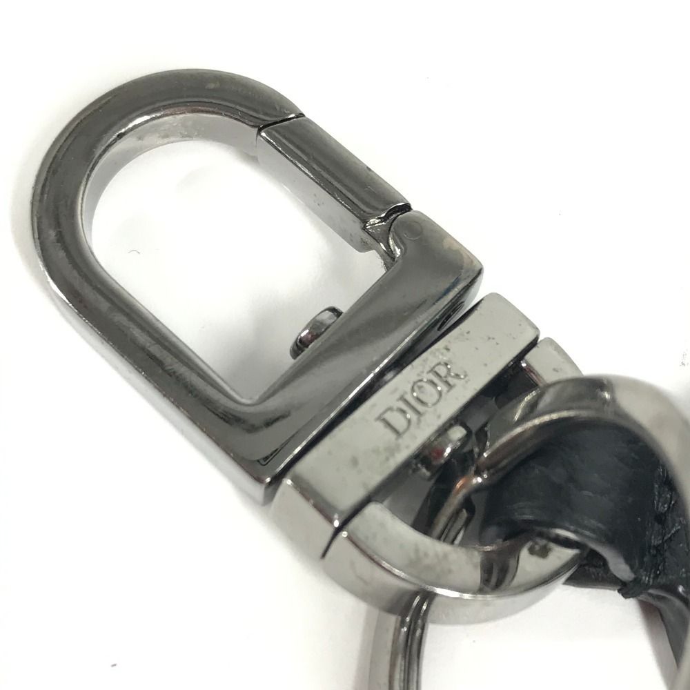 Dior ディオール キーホルダー CD ロゴ レザー ブラック - メルカリ