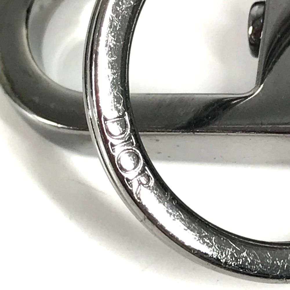 Dior ディオール キーホルダー CD ロゴ レザー ブラック DIOR