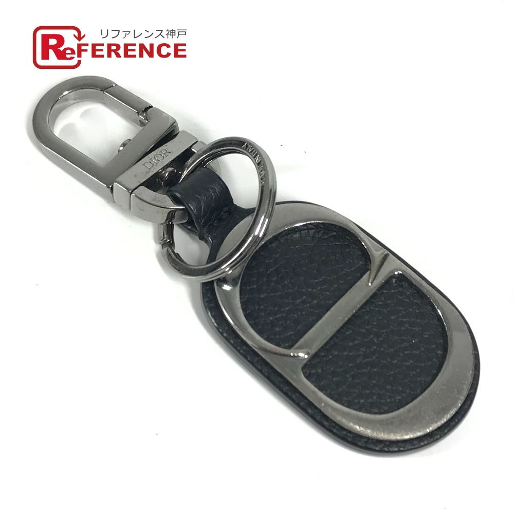 Dior ディオール キーホルダー CD ロゴ レザー ブラック - メルカリ