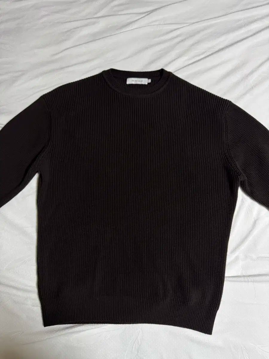 YUNION BLUE ユニオンブルー HARD TWEE トゥウィー ルーネック カンペール ニット ディープ ブラウン XXL ほぼ