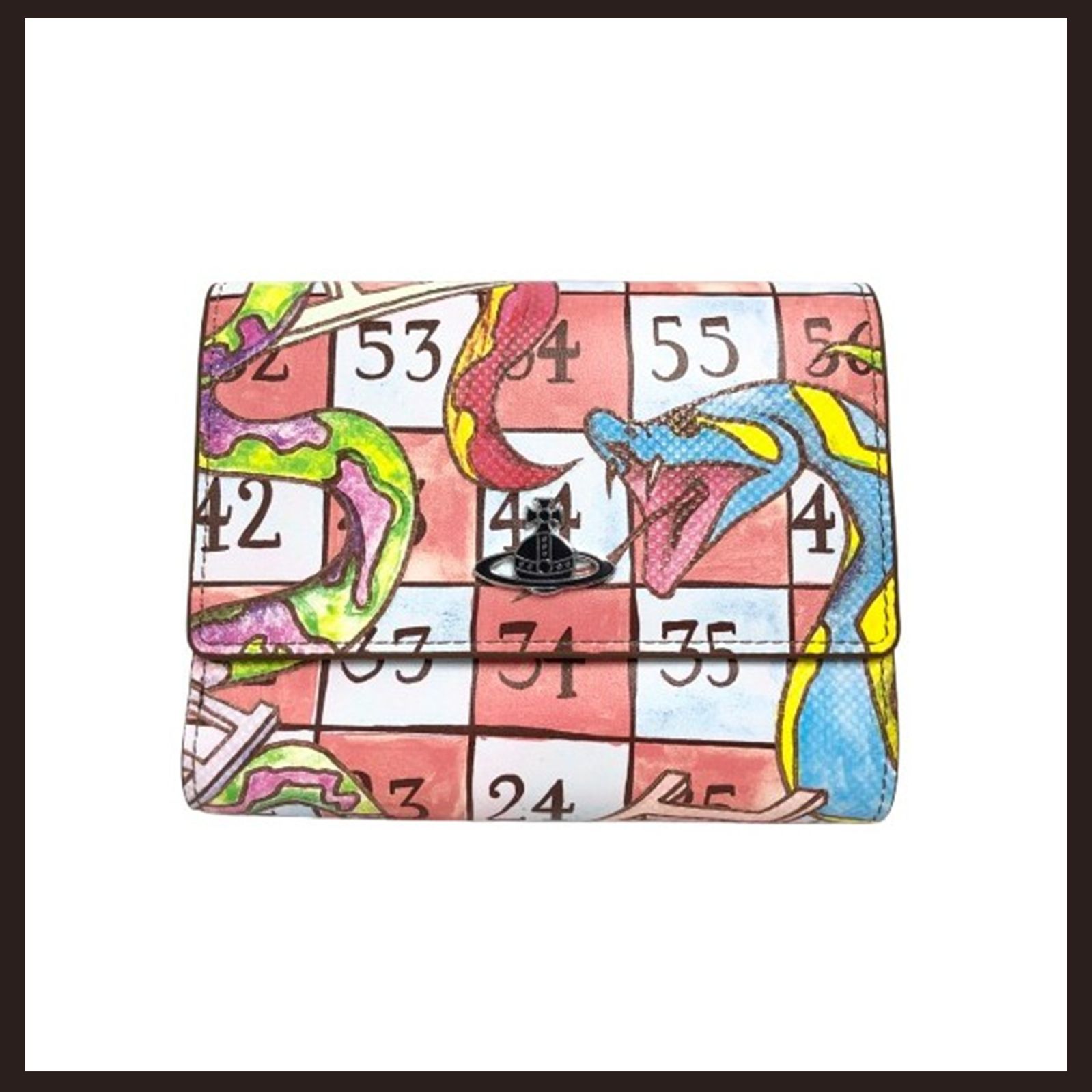 Vivienne Westwood ヴィヴィアンウエストウッド SNAKES AND LADDERS 口金折り財布 マルチ