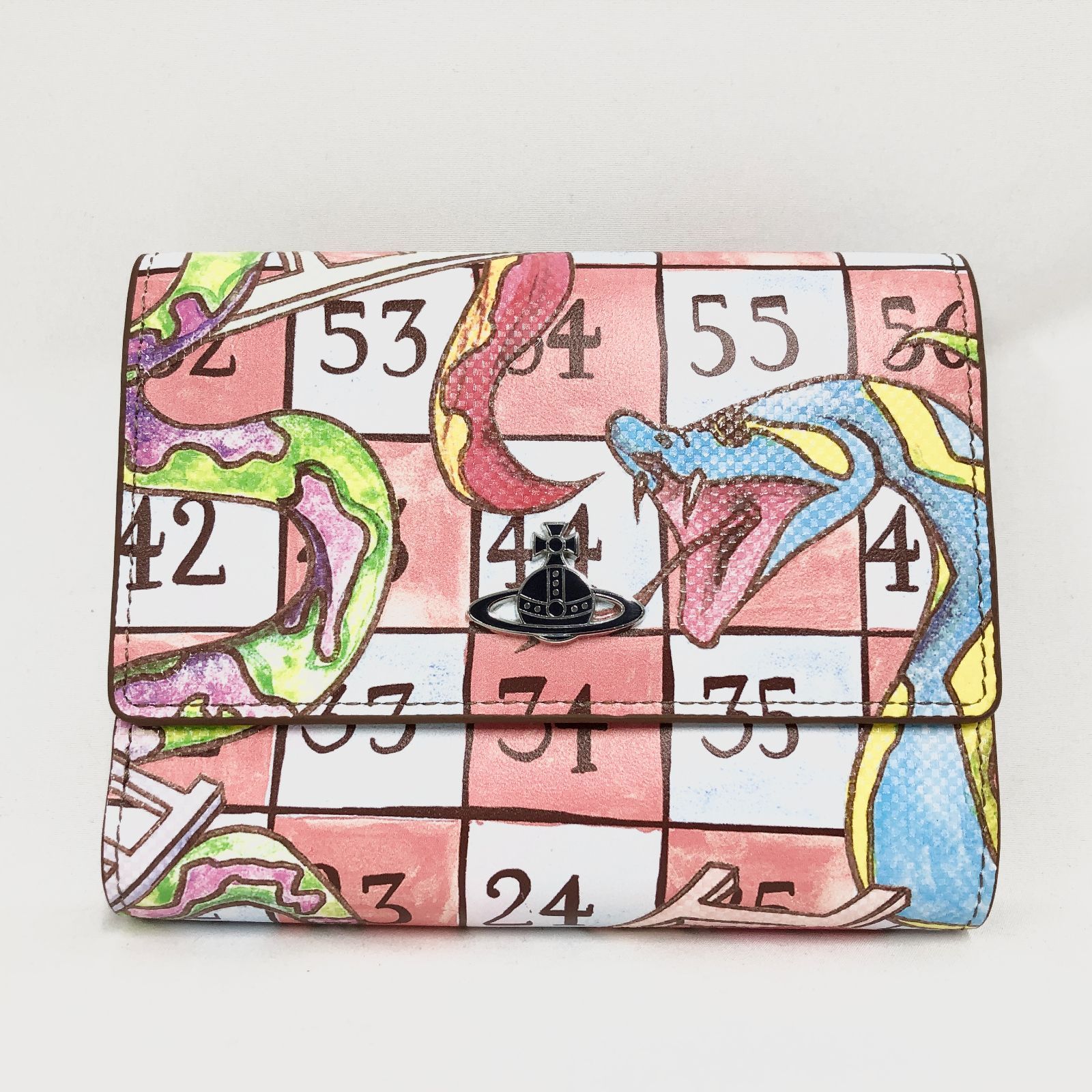 Vivienne Westwood ヴィヴィアンウエストウッド SNAKES AND LADDERS 口金折り財布 マルチ
