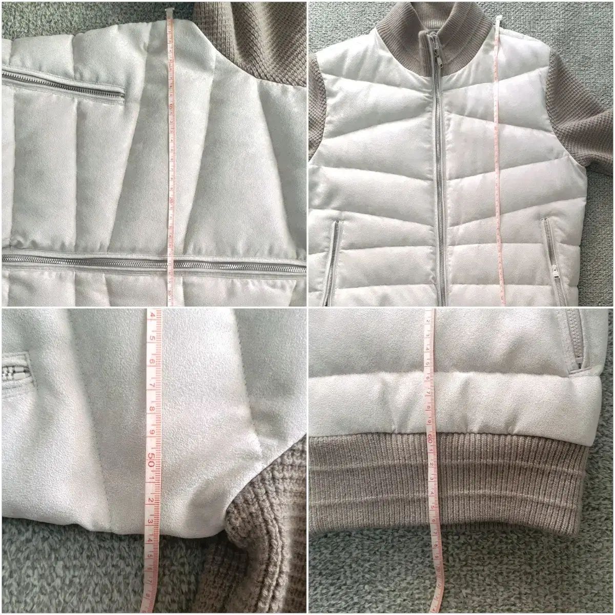 ニット ジップアップ