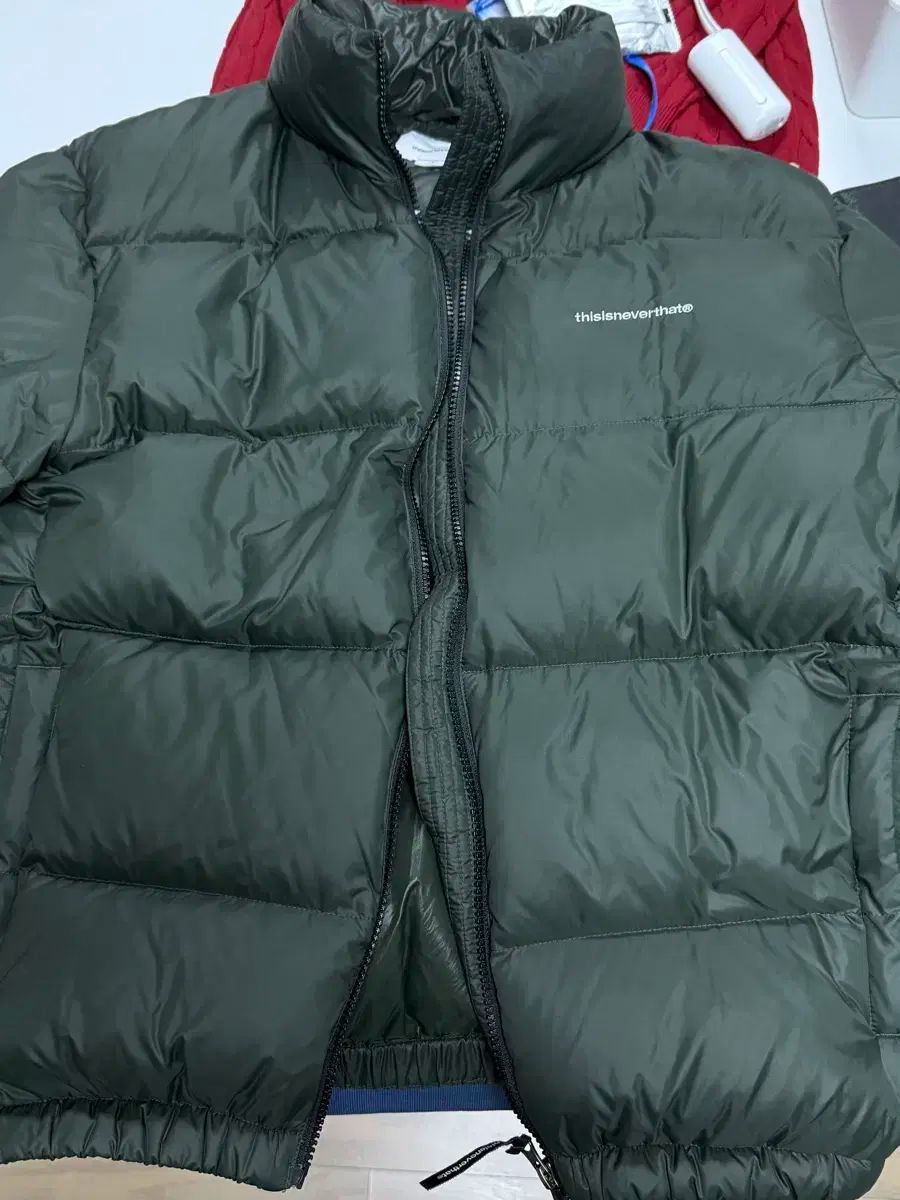 ディスイズネバーザット パーテックス ダウン ショートダウン グリーン 95-100