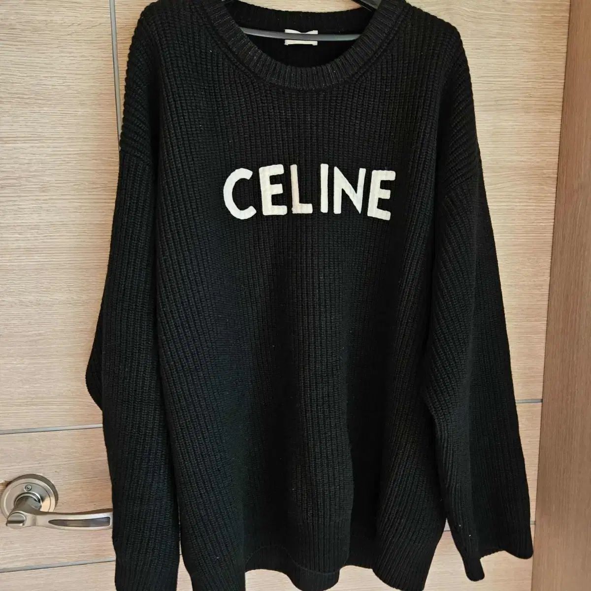 Celine セリーヌ リブド ニット ブラック M
