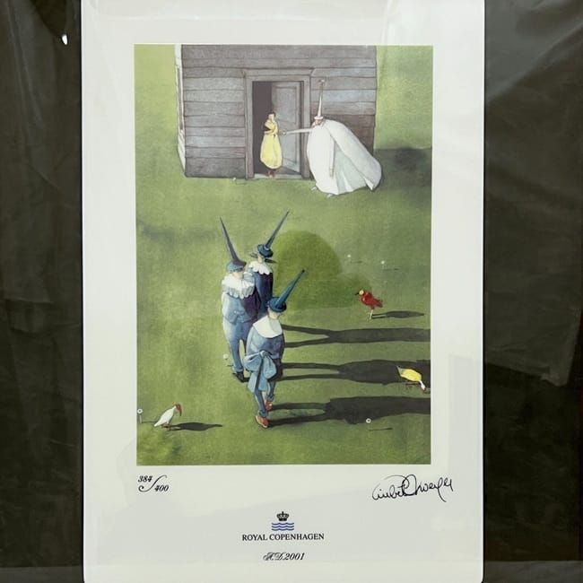 ロイヤルコペンハーゲン 陶板画 オズの魔法使い ホワイト グリーン The