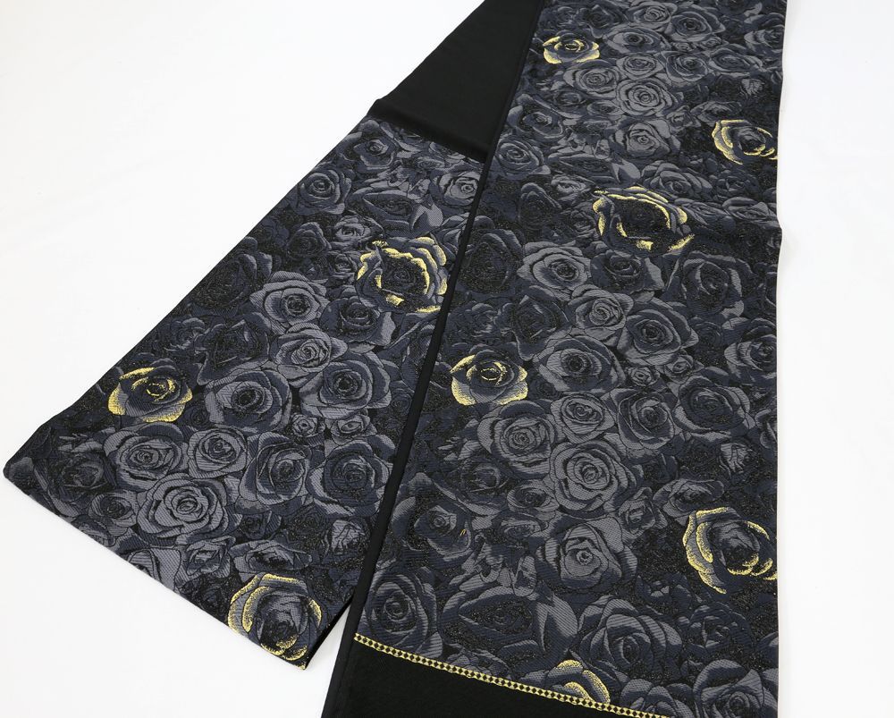  未仕立 西陣織 袋帯 柄 黒 ブラックコーデ 仕立代込み 袋帯 帯