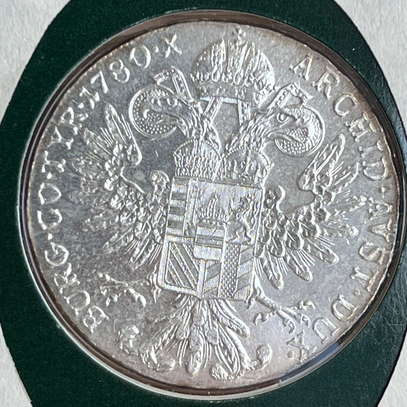 銀貨】マリア・テレジア・ターラー 1780年 アラビア貨幣 MTT 大型