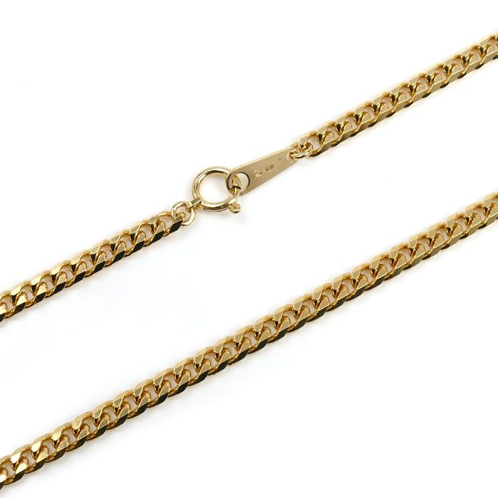 K 18 YG イエローゴールド ネックレス 喜平8面カット 20.3 g 50 cm メンズ