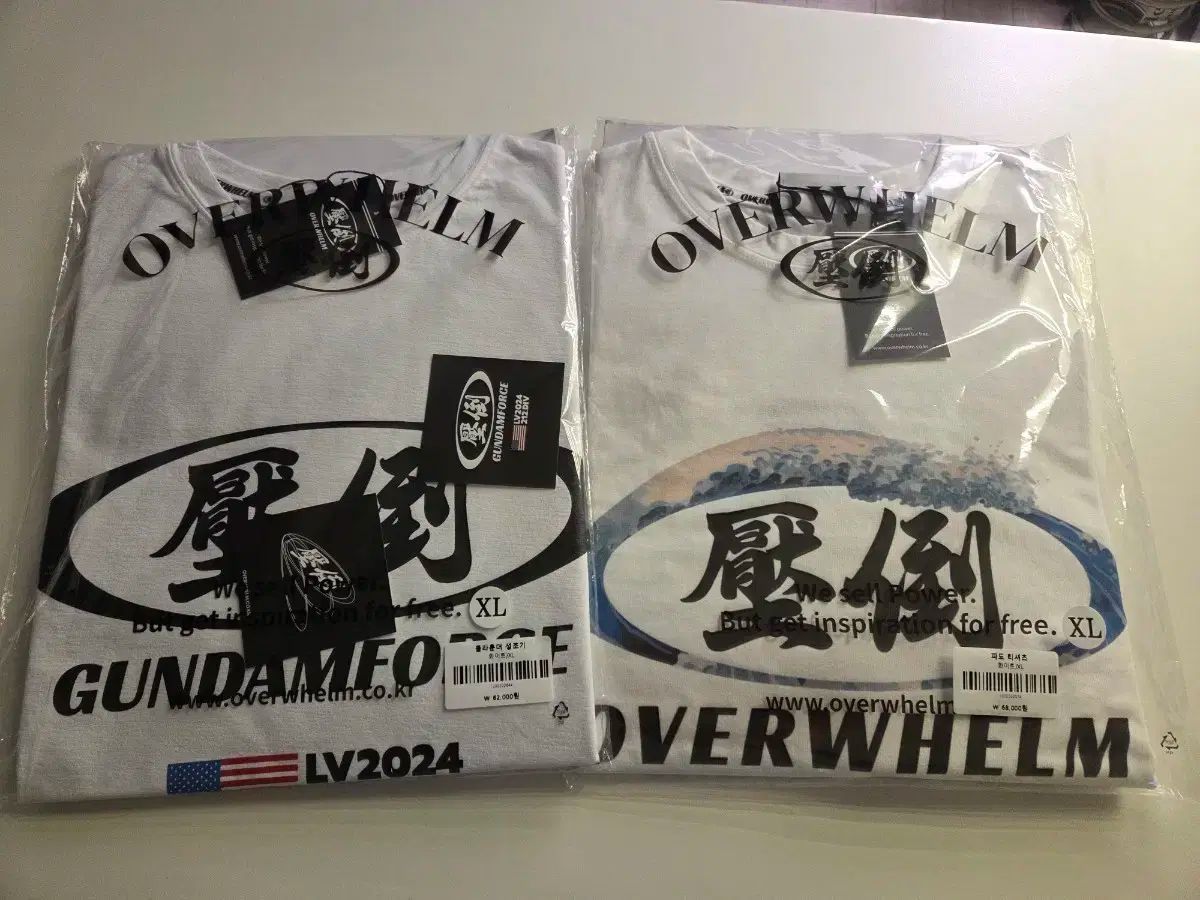 圧倒Tシャツ 星条旗 白 XL 波 白 XL