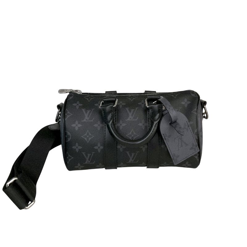 ルイ ヴィトン LOUIS VUITTON ｷｰﾎﾟﾙ･ﾊﾞﾝﾄﾞﾘｴｰﾙ25 M46271 ブラック PVCコーティングキャンバス メンズ ショルダーバッグ