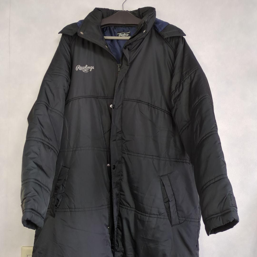 510-11-1 Rawlings ロングコート 着脱可フード付き