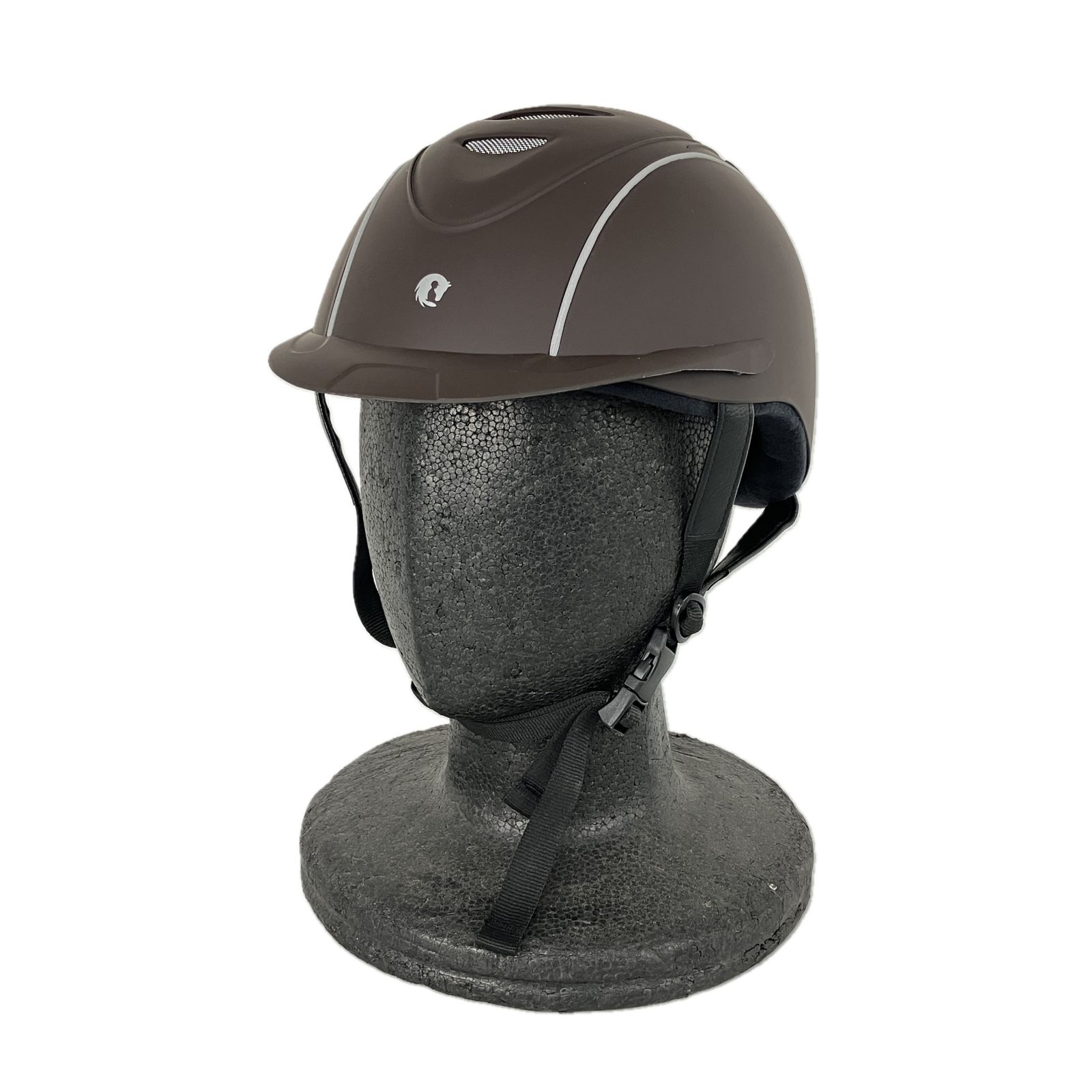 Klaus LISBOA 乗馬用ヘルメット ブラウン COOLMAX サイズM L 52-56 乗馬器具 Y10537574