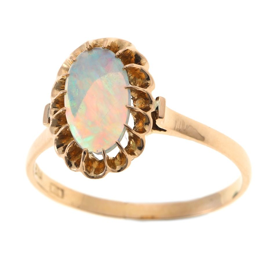 K18YG リング ミルキーオパール 11 商品番号 B-159417