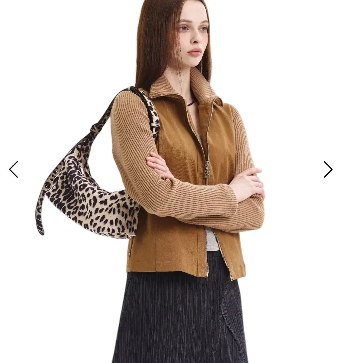 ムル NUOVO ヌオーヴォ バッグ スウェード HOBO BAG レオパード クリーム COLOR