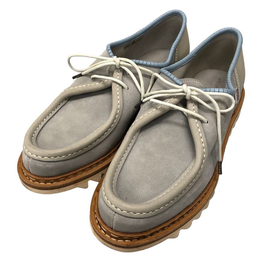 アトリエ エシュン モカシンシューズ ヌバック シャークソール AFD13