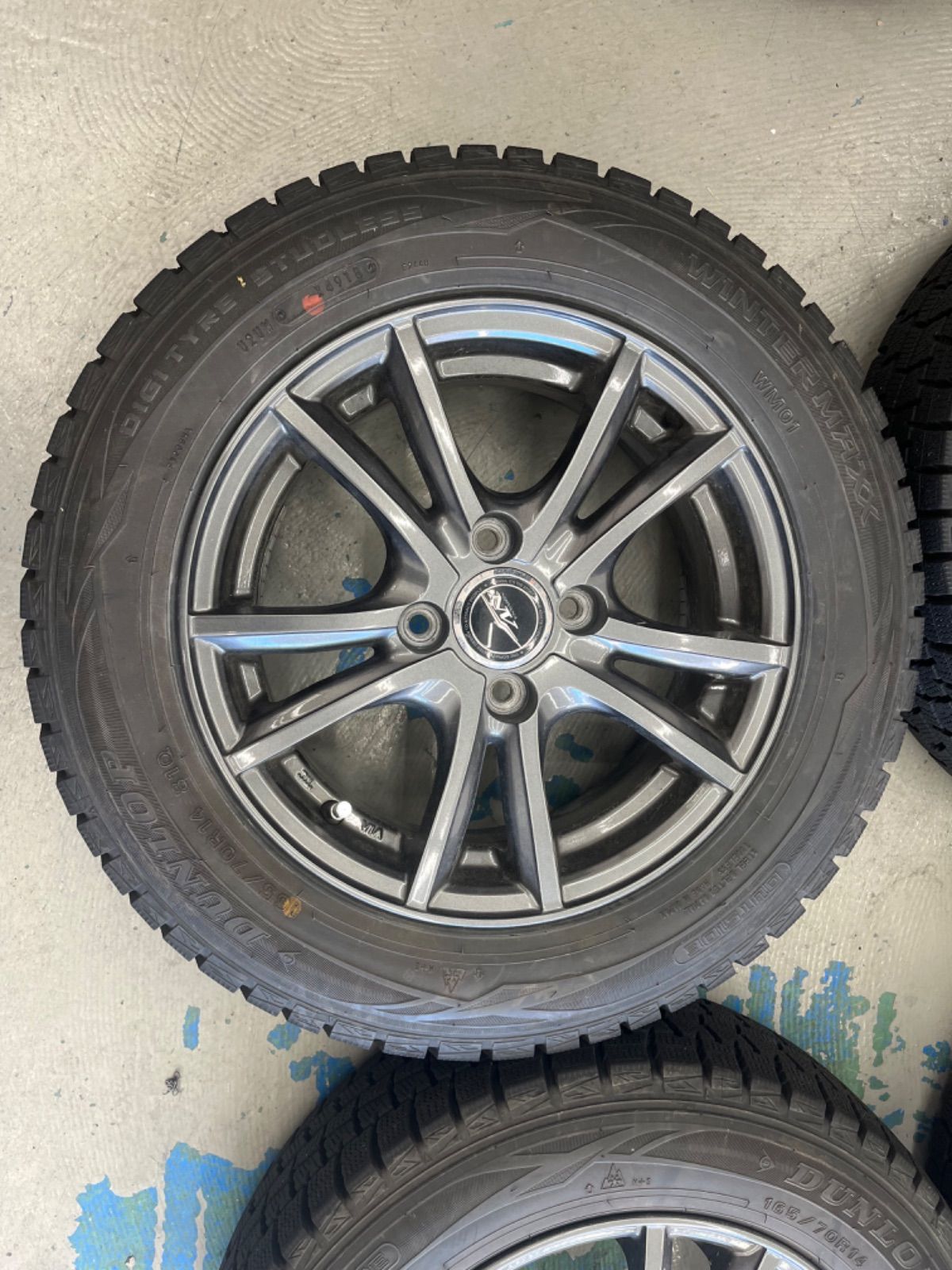  トヨタヴィッツスタッドレスタイヤホイル付165 70 R 14 14インチ タイヤ ホイールセット