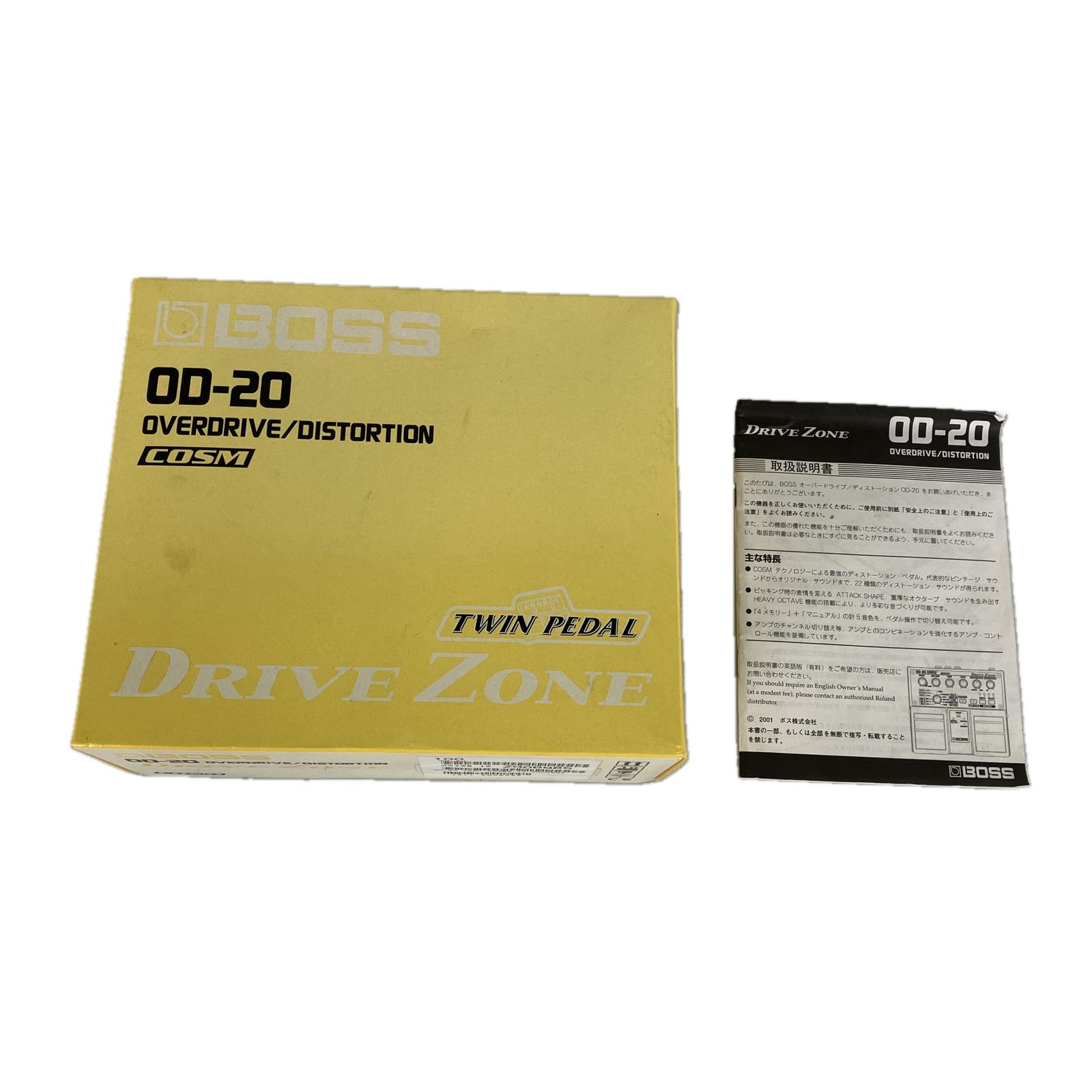 BOSS OD 20 DRIVE ZONE オーバードライブ ギター エフェクター 音響 ボス