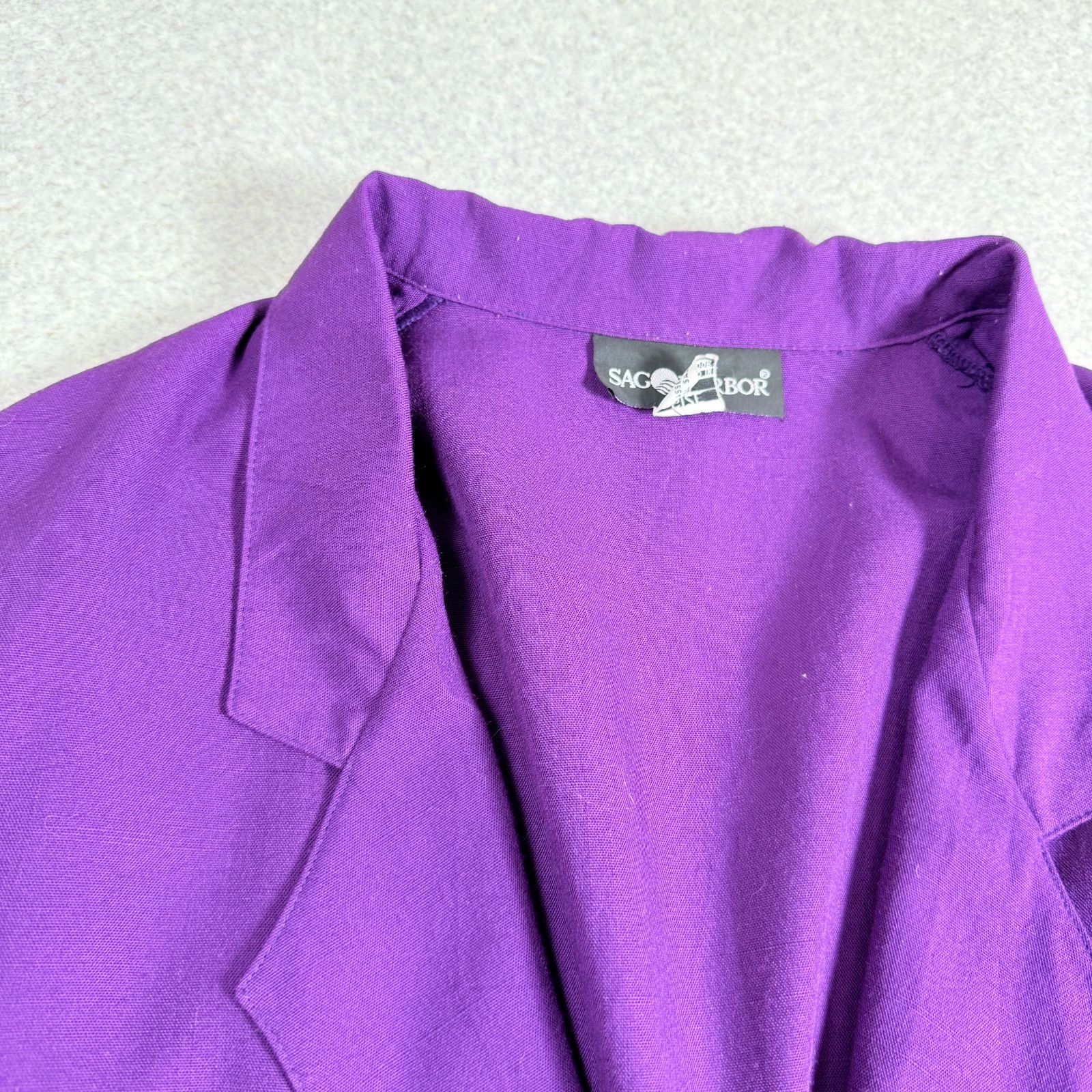 ヴィンテージ SAG HARBOR サグハーバー リネン混 テーラードジャケット