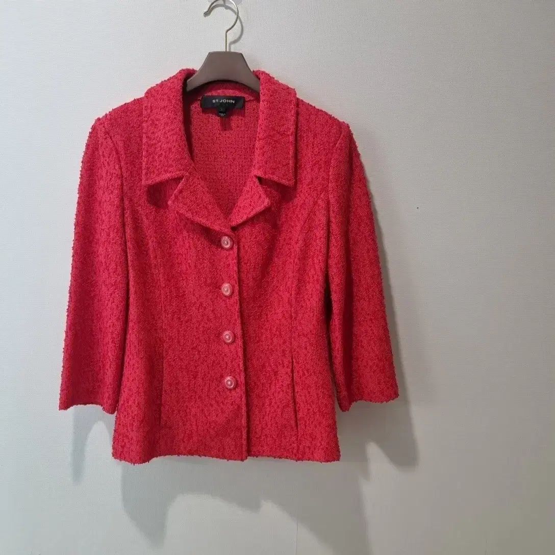 ST JOHN セントジョン レッド ツイード ジャケット サイズ 4