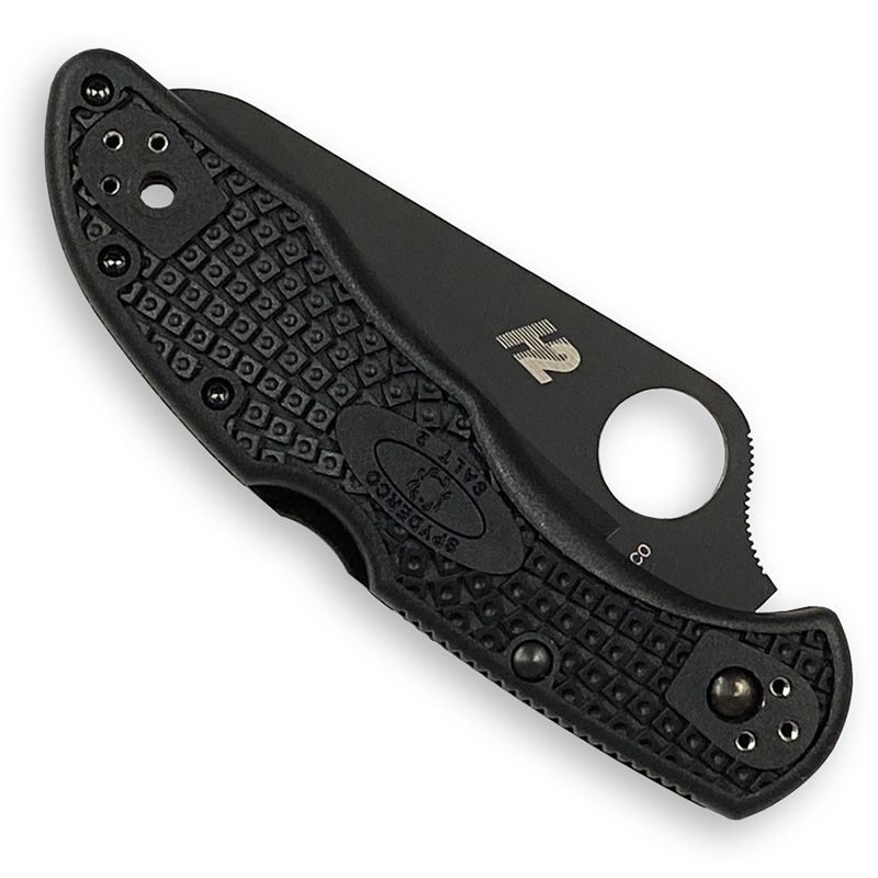 アウトドアナイフ C88SBBK2 スパイダルコ ソルト2 オールブラック 波刃