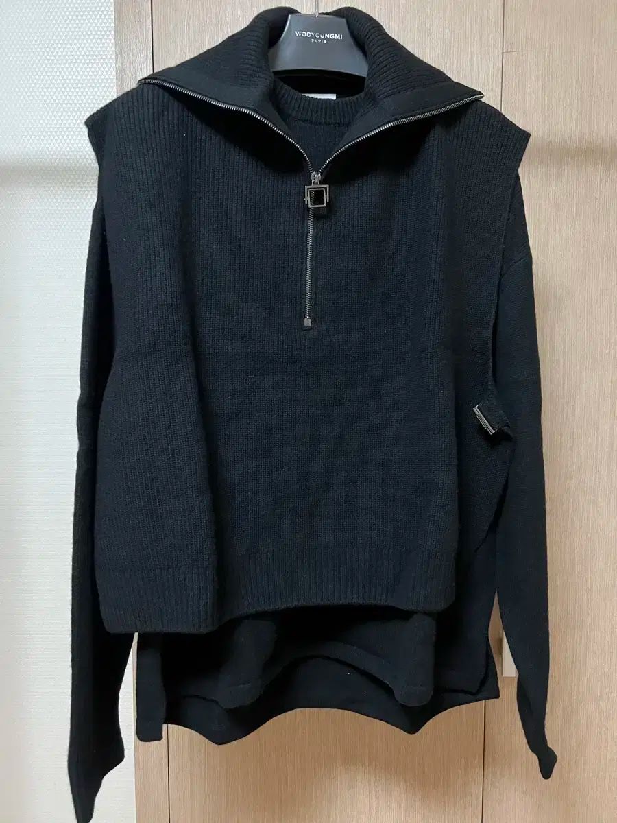 WOOYOUNGMI ウーヨンミ レイヤード ブラック ニット 48 size