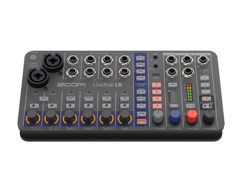 WJ 118 ZOOM LiveTrak L 6 デジタルミキサー レコーダー ズーム