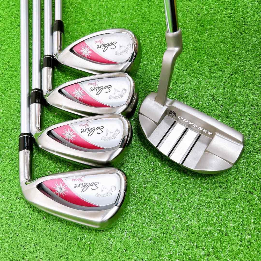 良品 キャロウェイ GEMS レディース ゴルフ 8本　セット W 初心者 キャロウェイ ソレイユ gems レディースクラブセット 8本 L 初心者