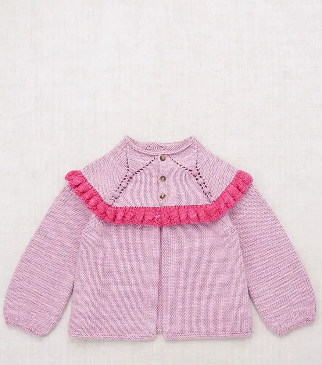 ミシャアンドパフ フリル カーディガン 服部 平次 ライラック ピオニー スケーティング