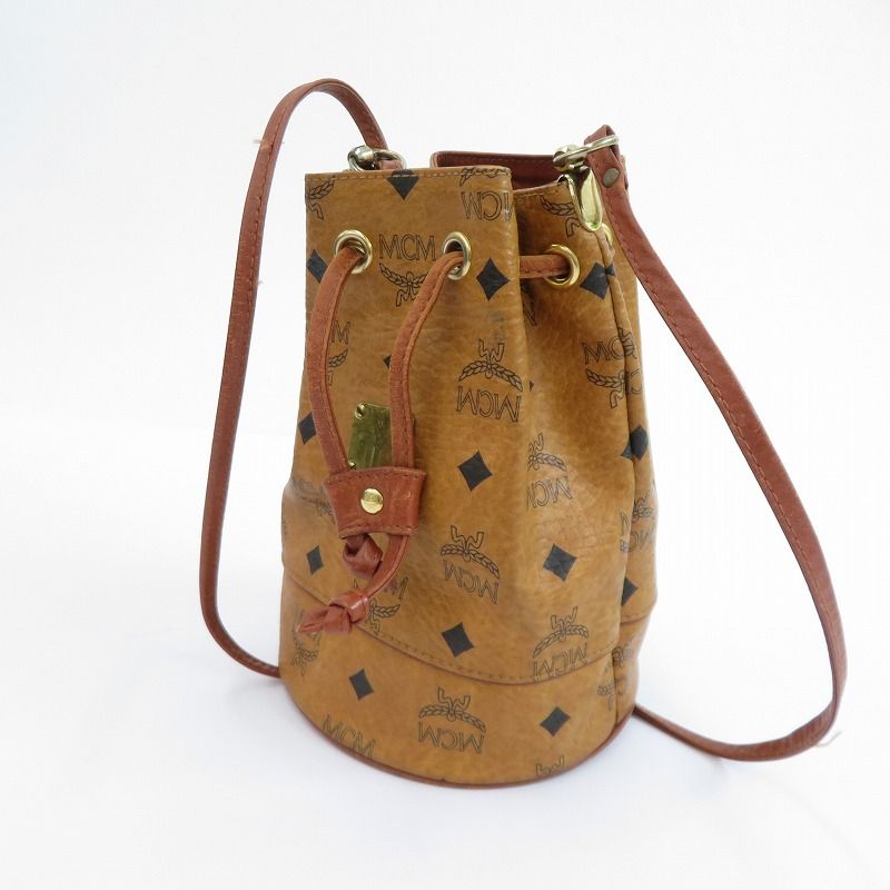 MCM エム シー ショルダーバッグ ヴィセトス 巾着 ミニバッグ - ブラウン 122