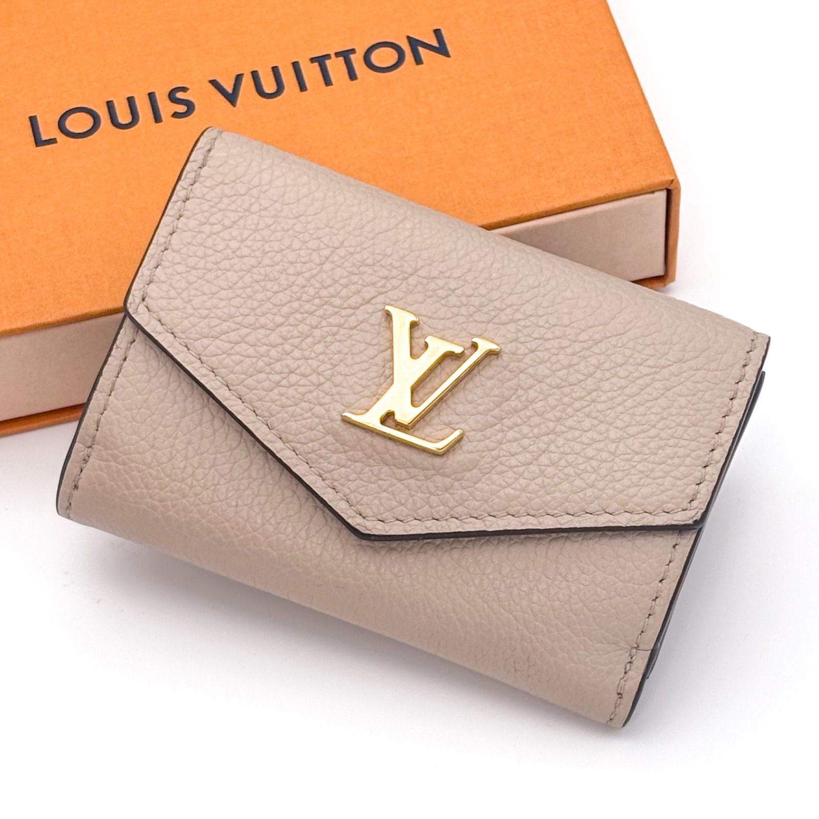 超 鑑定結果付 ルイヴィトン 財布 ポルトフォイユ ロックミニ コンパクト 三つ折