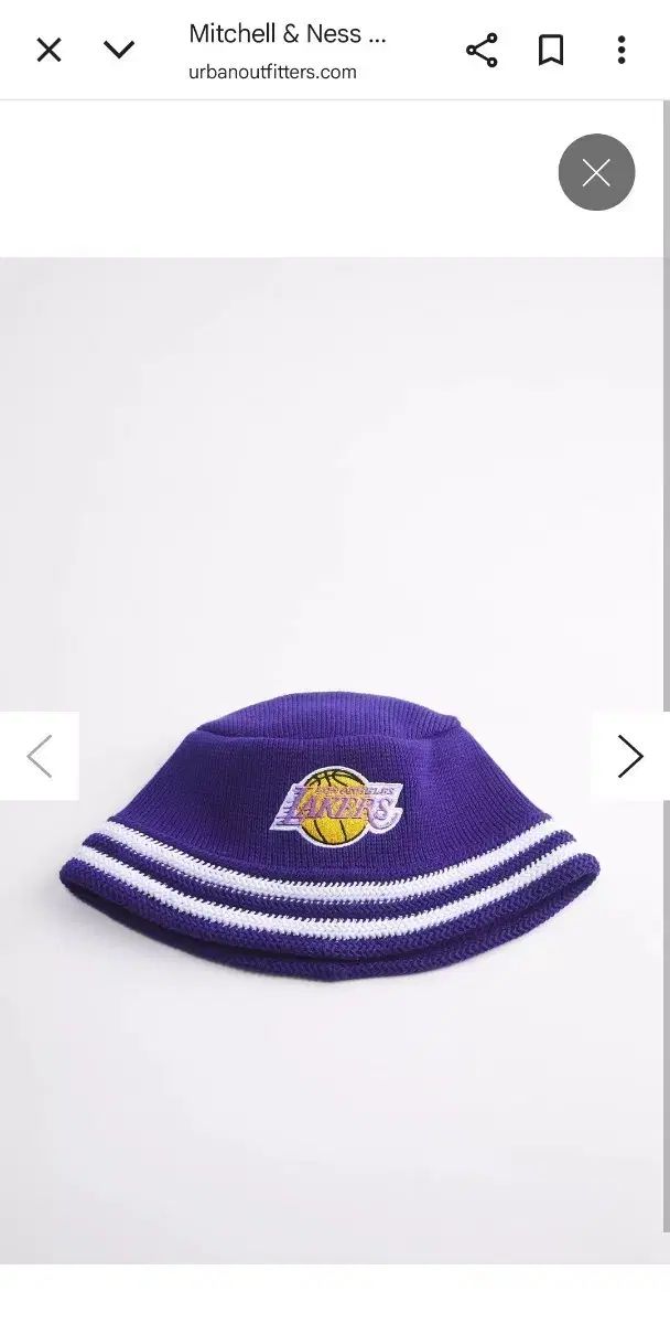 NBA ミッチェルアンドネス LA Lakers バケットハット PURPLE