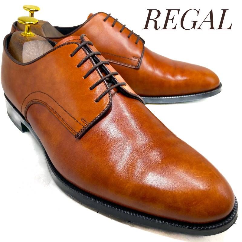 REGAL リーガル プレーントゥ KR 10 茶 ブラウン 26 cm 革靴 ビジネスシューズ ドレス カジュアル 本革 本皮 メンズ