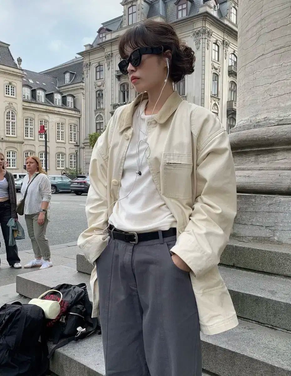 FROM BEGINNING MADE コーデュロイ カラ オーバウォーク ジャケット アイボリー