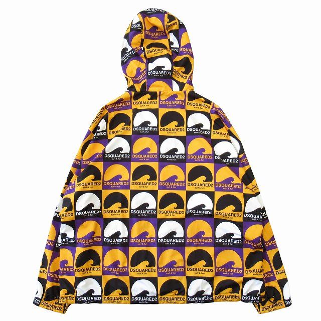 未使用 23SS ディースクエアード DSQUARED2 ロゴ 総柄 マウンテン